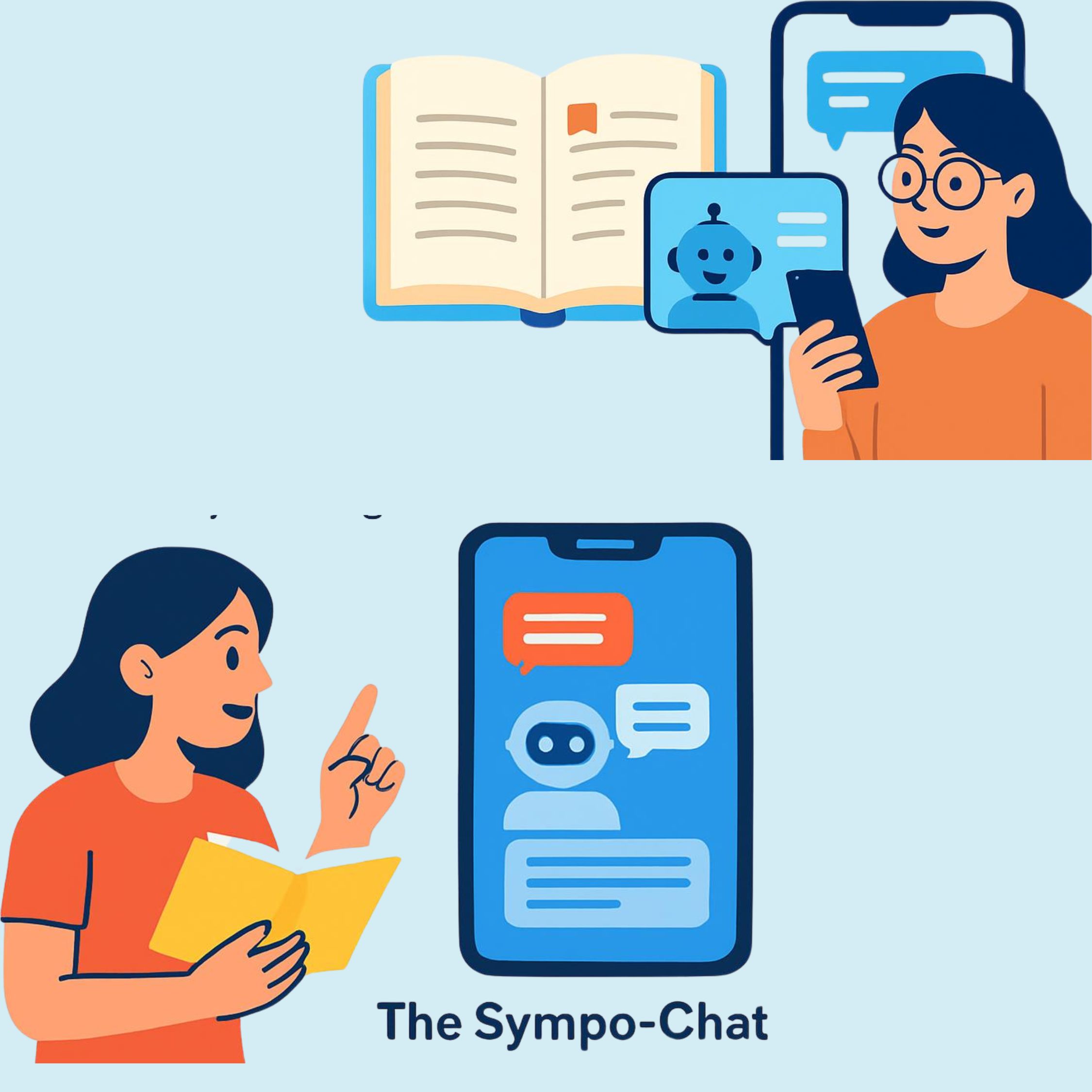 Sympo-Chat chapter discussion with an AI mentor
